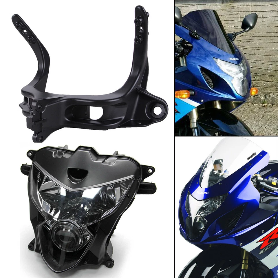 Soporte de soporte de faro delantero/carenado superior para Suzuki GSXR600 GSXR750 04-05 K4 Foto 4 de 4