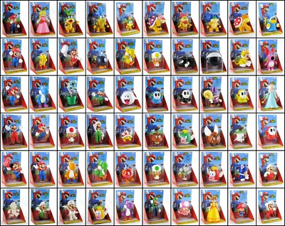 World of Nintendo Super Mario 2.5-inch Mini Figure Assortment New