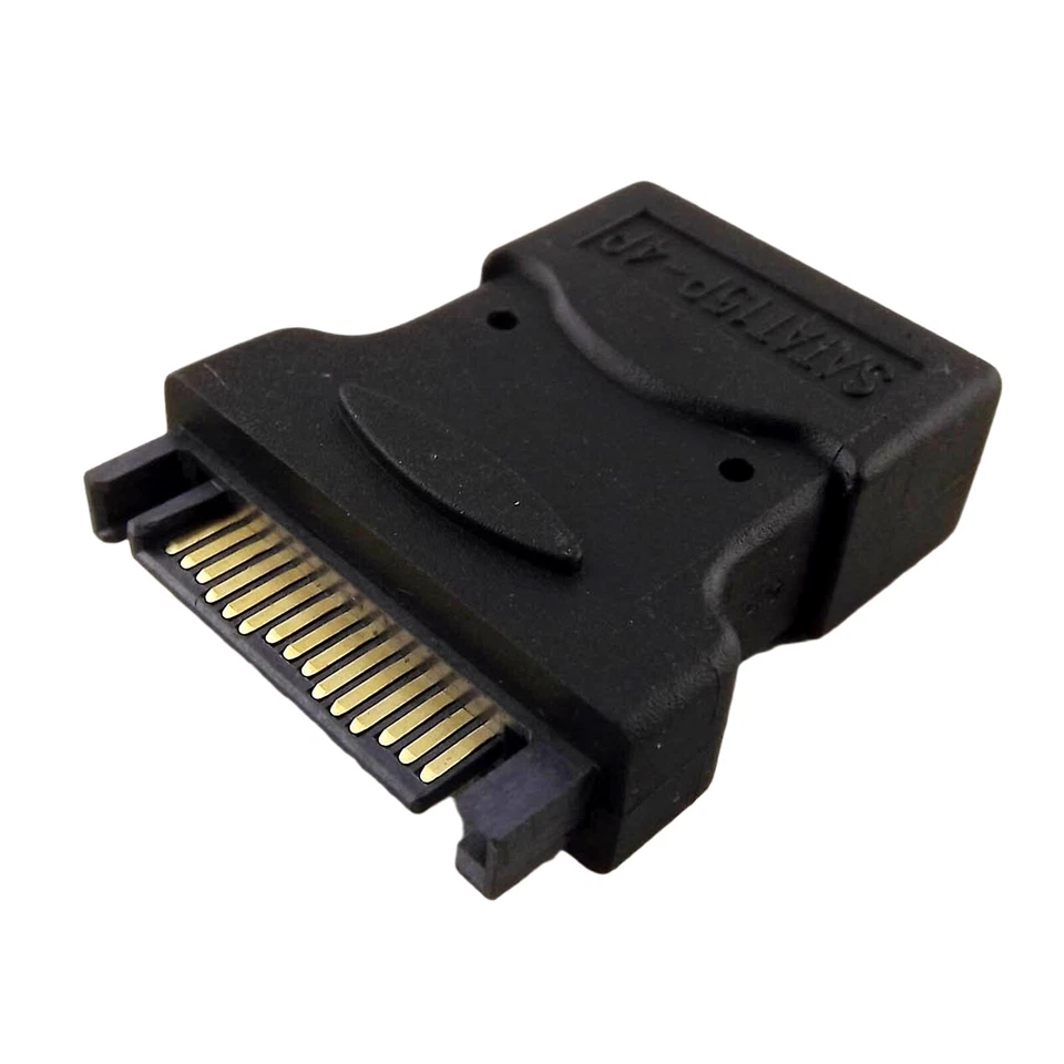 10x 4Pin Molex PC IDE Male To 15 Pin SATA Male Power Adapter Convertor Connector - Image 4 of 4