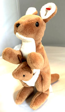 Ty Beanie Baby Original Pouch Kangaroo Baby 1996 PVC Pellets Retired No Tag