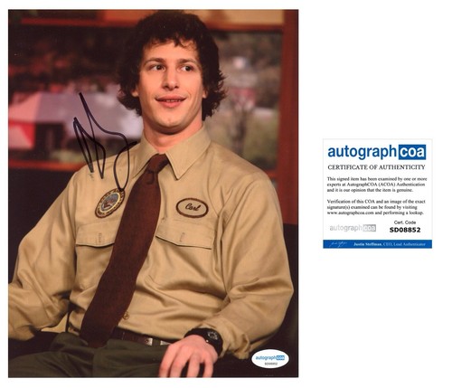 Andy Samberg “Parks And Recreation” AUTOGRAPH ‘Carl’ Signed 10x8 Photo ACOA