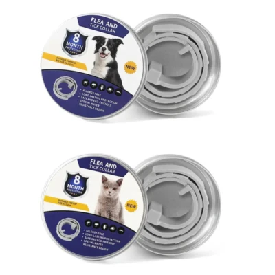 MARKENLOS Insekten Floh und Zeckenhalsband 8 Monate Schutz für Haustier Anti Katzen Hund