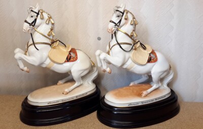 Augarten Austria. Horse Spanish Horse Riding School Levade 1550. Listing for 1