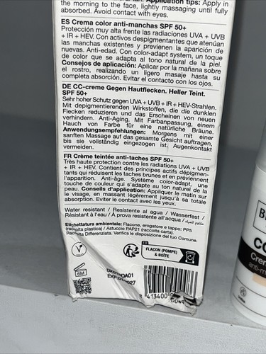 Bella Aurora CC Cream Anti Darkspot, Light Shade, New Damaged Box - Picture 9 of 19