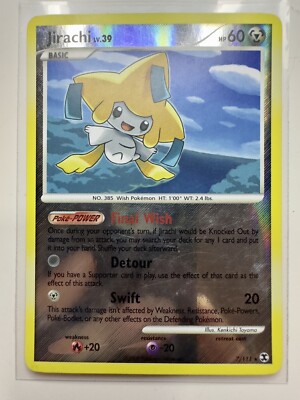 Jirachi - 7/111 - Holo Rare Reverse Holo LP Platinum: Rising Rivals | eBay