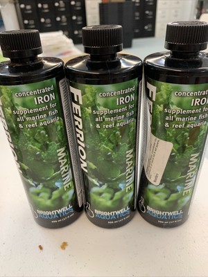 Brightwell Ferrion 3 Bottles 250mL Concentrated Liquid Iron Reef (A3)