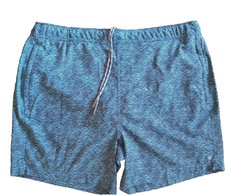 Swim Trunks Board Shorts Mack Weldon Size XXL Ocean Wave Blue Swimsuit NWOT