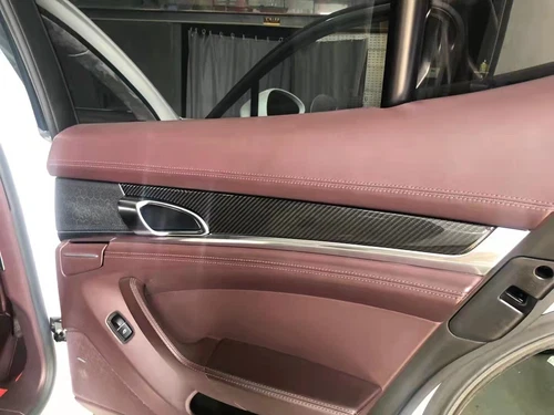 14* Carbon Fiber Interior Full Set Cover Trim For Porsche Panamera 970 2010-2016 - Bild 11 von 12