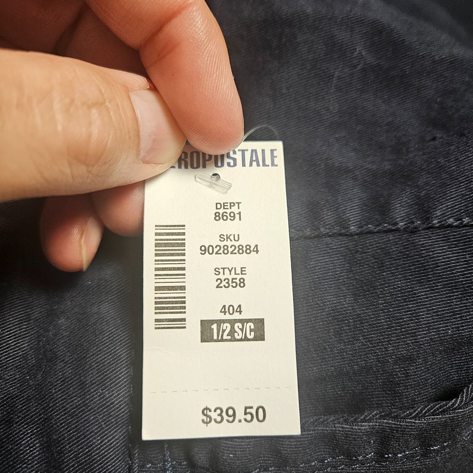 Aeropostale Straight Leg ClassicChino Pants Womens 1/2 Coastal Nautical Navy NWT