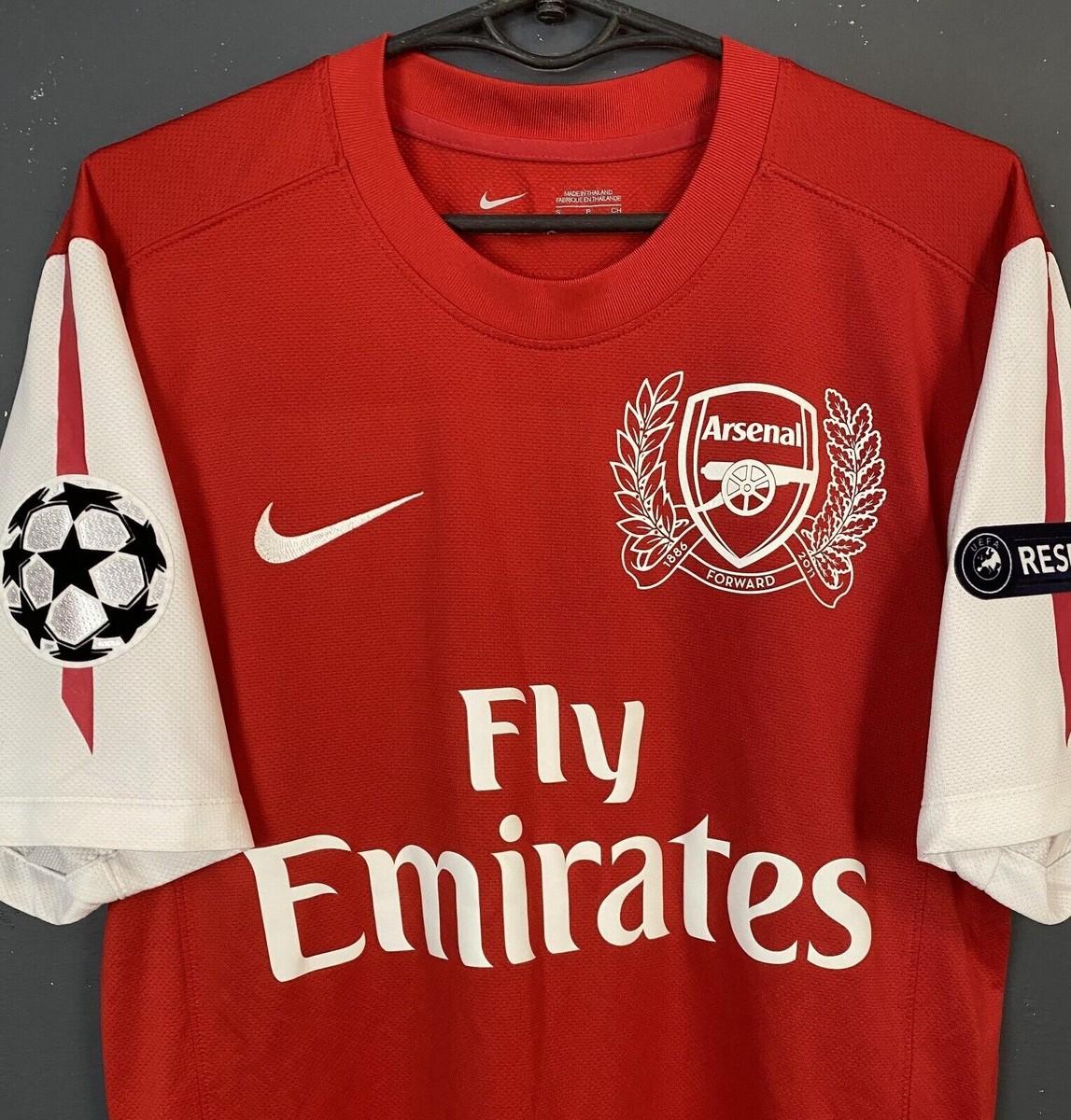 MEN'S UEFA FC ARSENAL 2011/2012 MIKEL ARTETA SOCCER FOOTBALL SHIRT