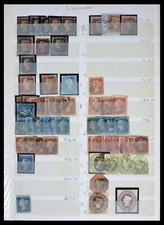 Lot 40590 Stamp stock Great Britain 1840-1970 in 2 stockbooks.