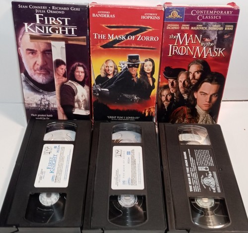 3 VHS Kassetten Der Mann mit der eisernen Maske, Erster Ritter, Die Maske des Zorro - Bild 3 von 4