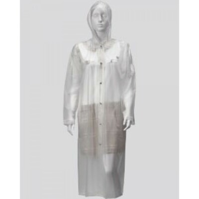 Pro-X Damen Folienmantel PVC Plastik Regenmantel 