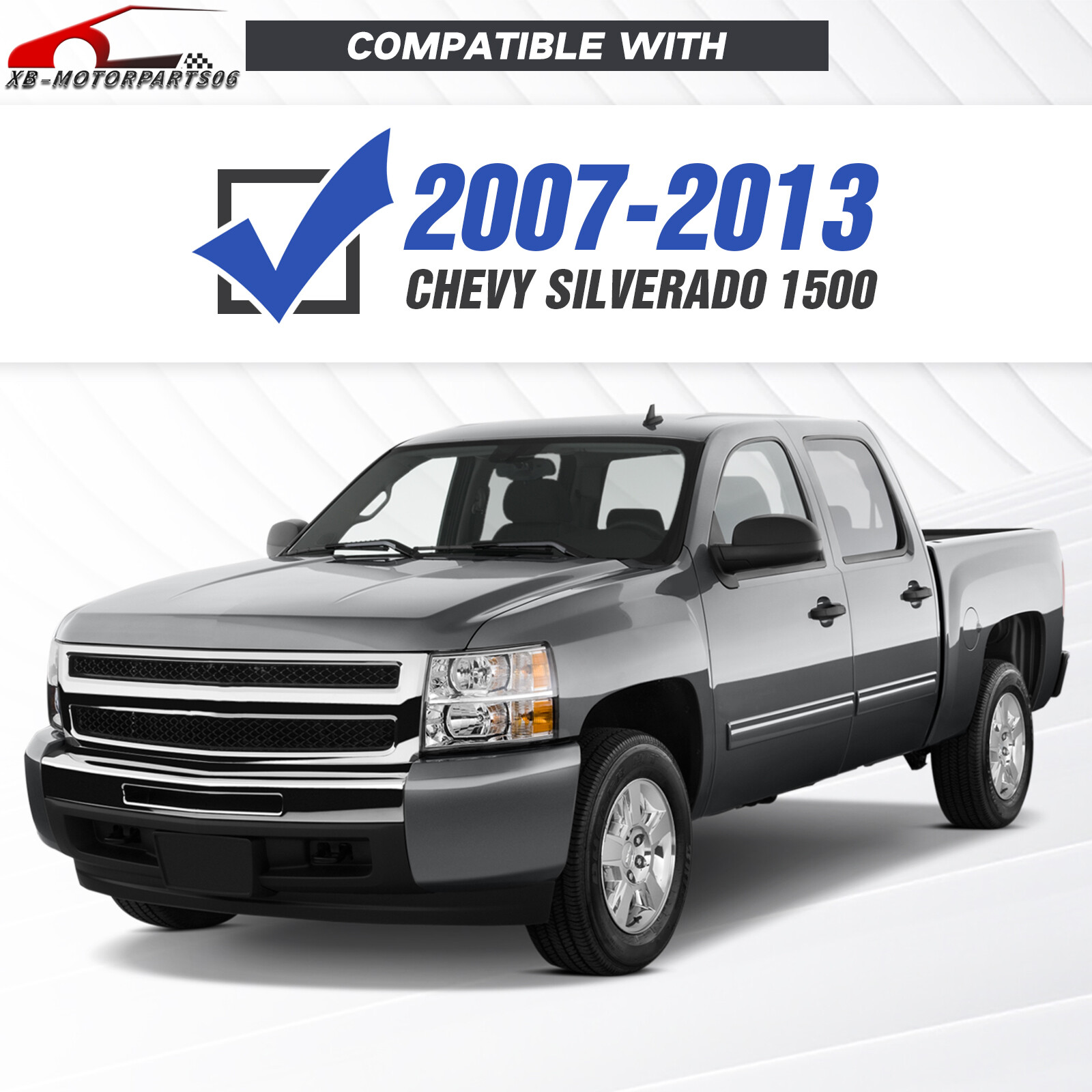 Off-Road Front Bumper W/ Sensor Holes For 2007-2013 2nd Gen Chevy Silverado 1500