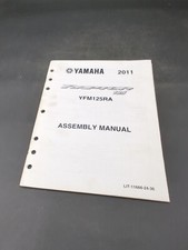 2011 Yamaha Raptor 125 YFM125RA Assembly Manual Original Book