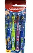 Colgate Kids Toothbrushes, Extra Soft Bristles, Ocean Explorer Age 2-8 Years