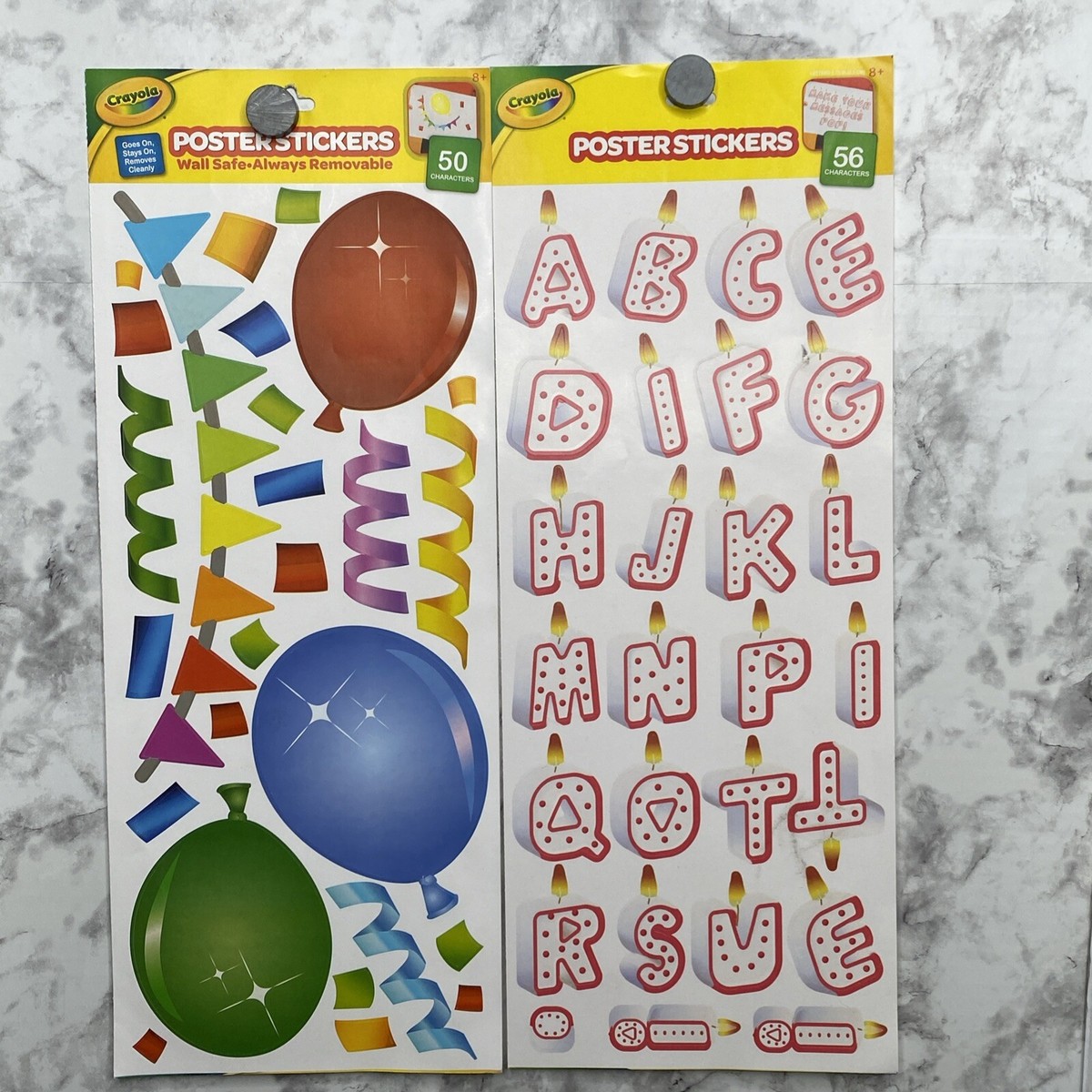 Crayola Poster Stickers, Party/Birthday Set | eBay