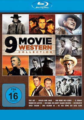 9 Movie Western Collection (u. a. True Grit) # 3-BLU-RAY-BOX-NEU