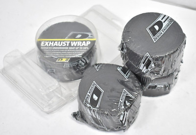 Design Engineering Exhaust Wrap 15' x 2'' Black For Automotive Lot of 4 Rolls