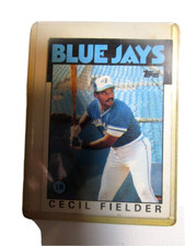 1986 Topps #386 Cecil Fielder RC First Base Rookie BLUE JAYS 