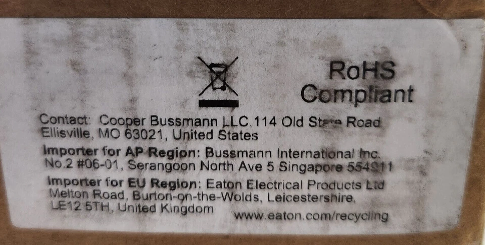 Eaton Bussmann - KU12 - Terminal Block - Double Row - 12P - 600V - 60A - Qty 21 - Image 4 of 4