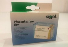 100 VISITENKARTEN-BOX Sigel glasklar Hartplastik Aufbewahrungsbox Präsentation!