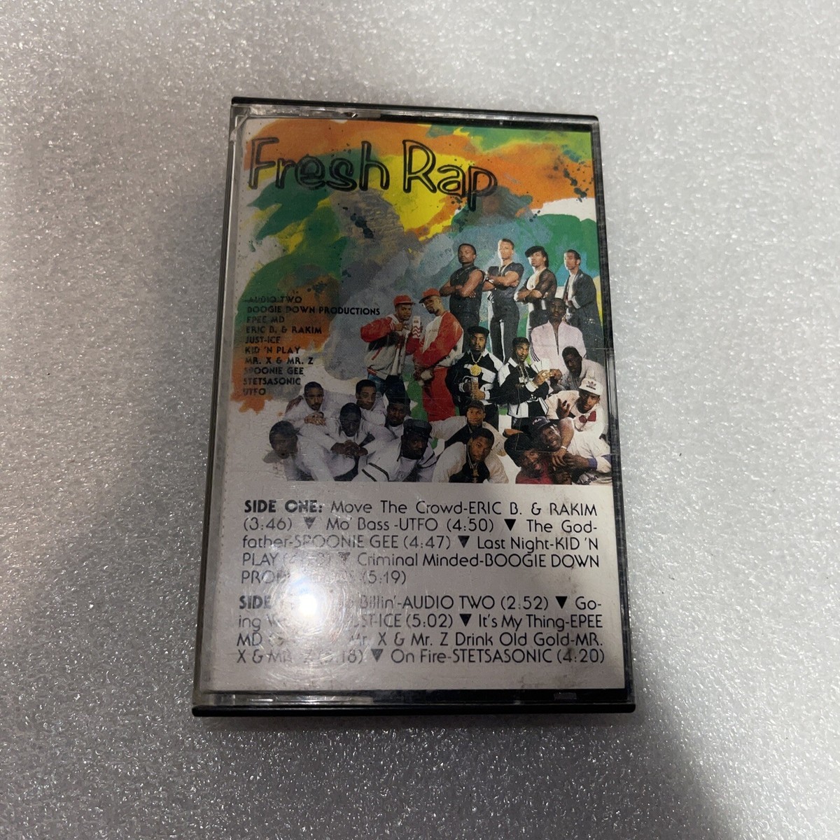 Vintage Fresh Rap Cassette Tape K/Tel Eric B Rakim UTFO