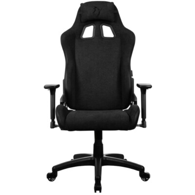 Arozzi Avanti Gaming Stuhl pures schwarz Wippmechanik 5 Lenkrollen Metallrahmen