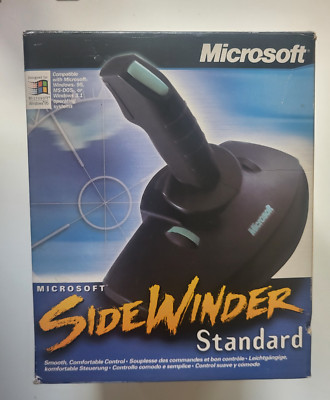 Microsoft Sidewinder Standard Win95 retro vintage 1995 + OVP + Manual