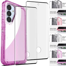 For Samsung Galaxy S25+/S25 Ultra Transparent Clear Case Cover / Tempered Glass