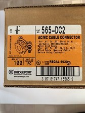 Bridgeport 3/8" Diecast Zinc 2 Screw Connector AC/MC 565-DC2 Lot of 58