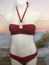 NWT Cupshe Women's Two Piece Swimsuit Size XS Red
