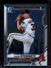 2021 1st Bowman Draft Chrome ~ Jacob Steinmetz ~ #BDC-83 ~ Arizona Diamondbacks