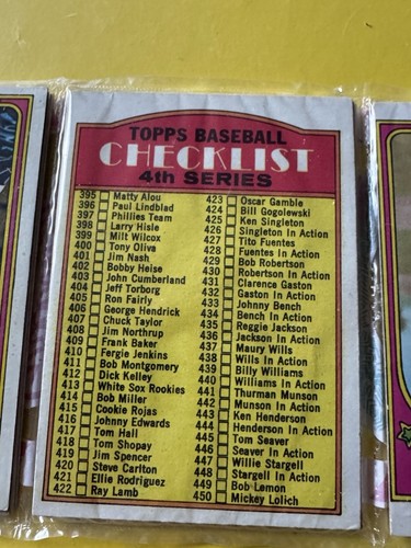 1972 Topps BB Holiday 12 Card Rack FERGIE JENKINS LEO DUROCHER CHECKLISTE EX+ - Bild 5 von 5