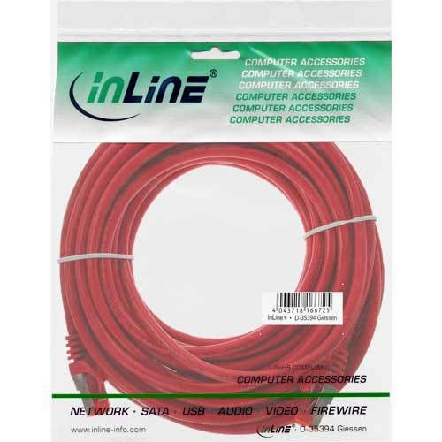 5x InLine Patchkabel, S/FTP (PiMf), Cat.6, rot, 30m - Bild 2 von 2