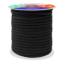 Black Soft Drawstring Cords for Sweatpants Bags - Piping Cord for Sewing Upho...