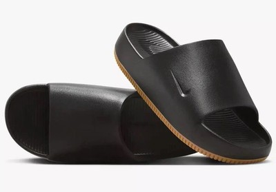 Nike Calm Sandal ブラック/ブラック-ブラック サイズ9/10 NIB Nike CALM Men's Slides Comfort Sandal Black/Brown Bestseller