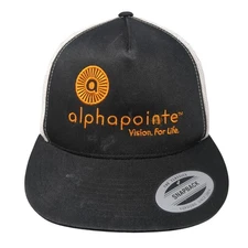Alphapointe Vision For Life Snapback Trucker Hat Black OS The Classics Yupoong