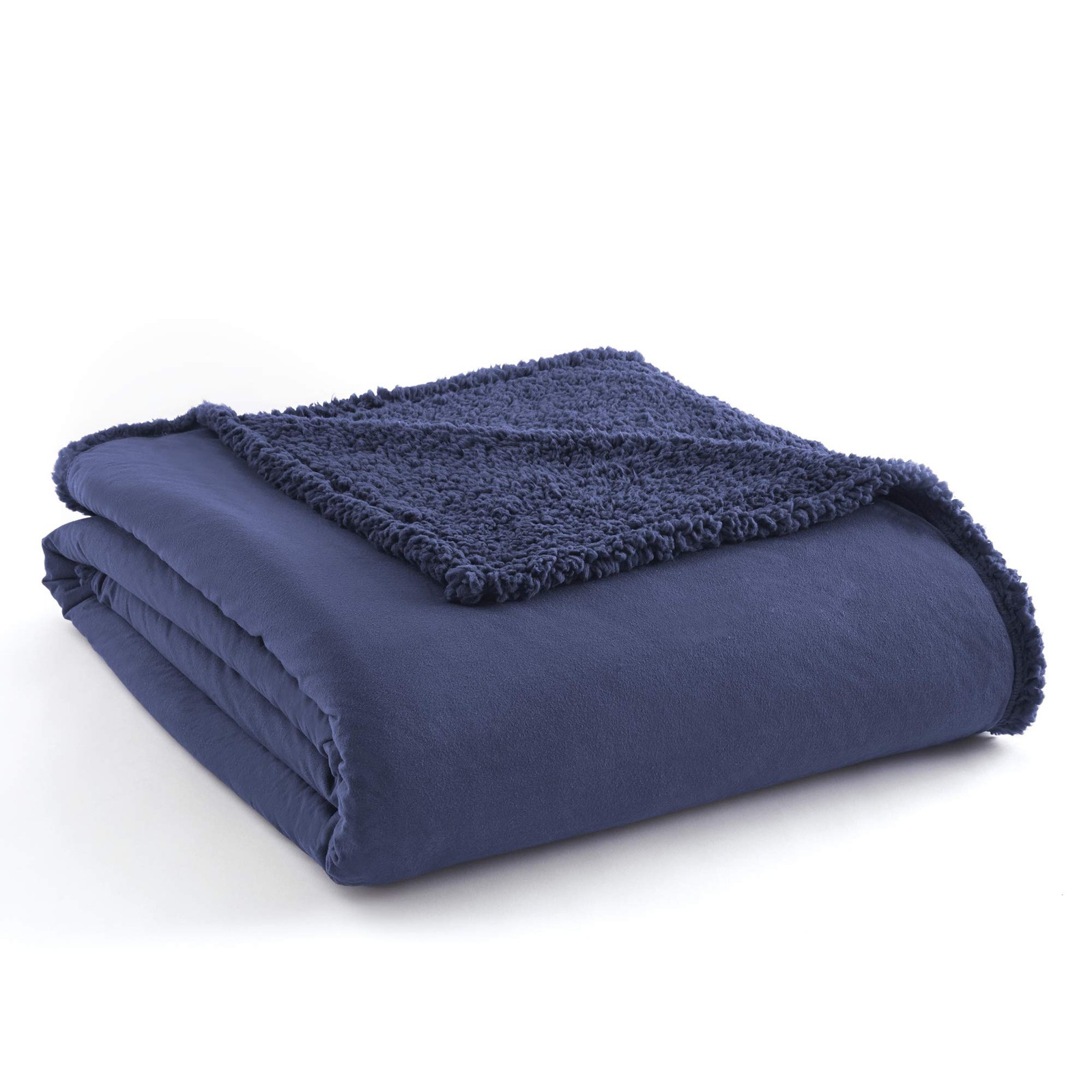 ОДЕЯЛО SHAVEL HOME PRODUCTS SHERPA REVERSE SMOKEY MT BLUE BLANKET - TWIN