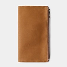 Traveler's Factory TRAVELER'S Notebook Cotton Zipper Case Regular Size Brown