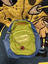 Mammut Backpack Blue/Green with Pocket Logo Embroidery GUC