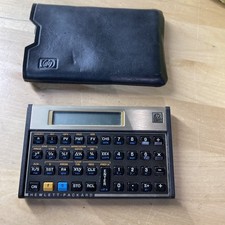 Hewlett Packard HP 12C Platinum Financial Calculator With Case No Batteries