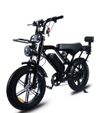 1000W 48V Electric Fat Tire Bike 20 Off Road Mountain E-Bike 7 Speed Shimano