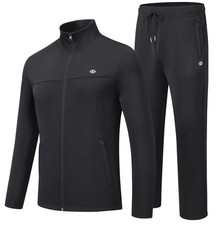 Men's Tracksuits 2 Piece Outfits Sweatsuits Jogging Sets Full Zip Jacket Draw...