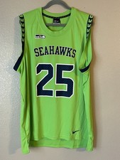 Canotta uomo 2XL nuova senza etichette Seattle Seahawks Richard Sherman #25 Nike Color Rush