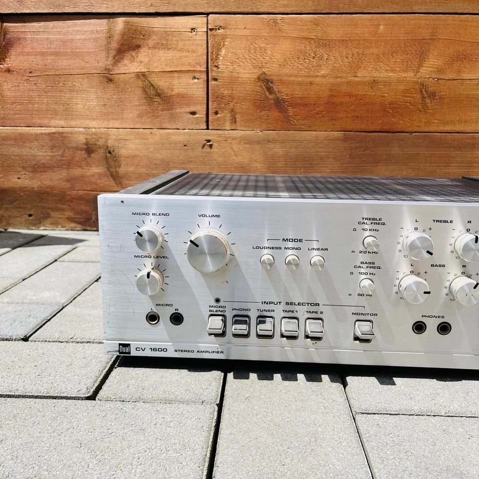 Dual CV 1600 Stereo Integrated Amplifier Vintage Vollverstärker Silber - Bild 2 von 4