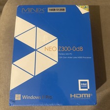 MINIX - Z300-0dB Fanless Mini PC, Intel N300, 16GB DDR4, 512GB SSD