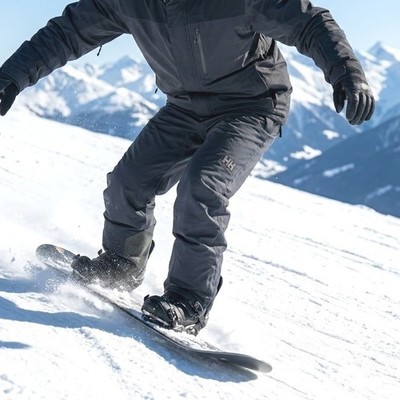 Helly Hansen Snow Pants Men L Black Snowboard Tech Schoeller Keprotec