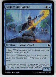 Elementalist Adept 36/789 Foundations Foil Common