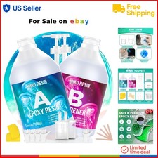 Epoxy Resin Kit 2 Gallon Clear Food Safe Coating Casting Crafts Art Jewelry